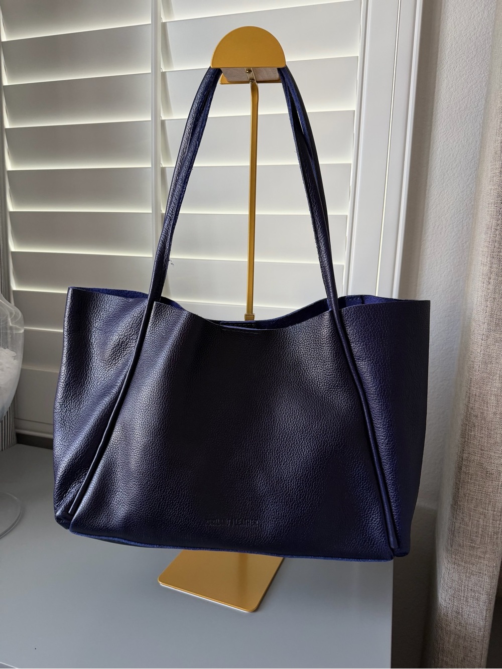 Portland Leather Goods Large Vernon in Cobalt